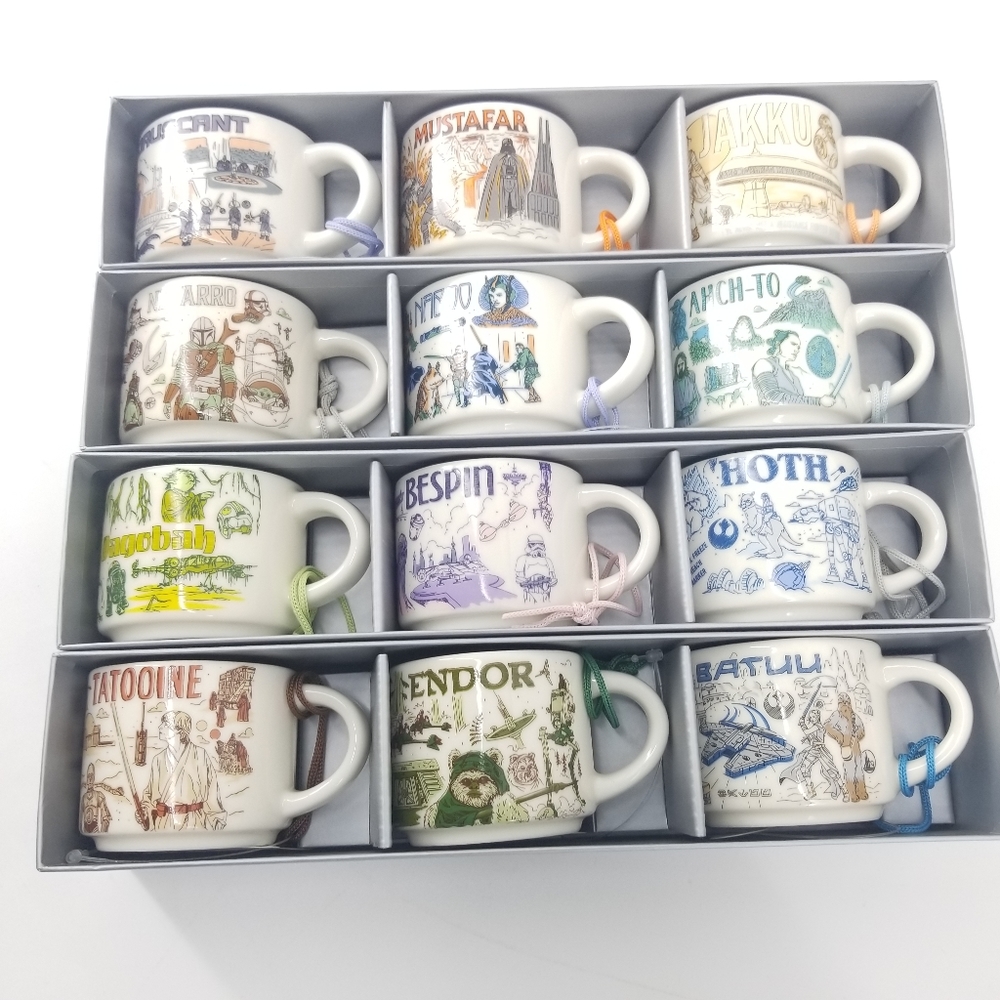 Starbucks Star Wars May the Fourth 2023 Been There Ornament Cups Full Set NWT - Picture 16 of 17